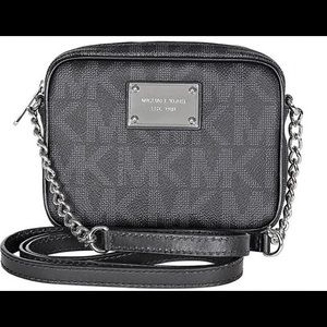 Black small Michael Kors Jet Set PVC bag
